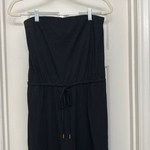 L*space black strapless jumpsuit/ coverup